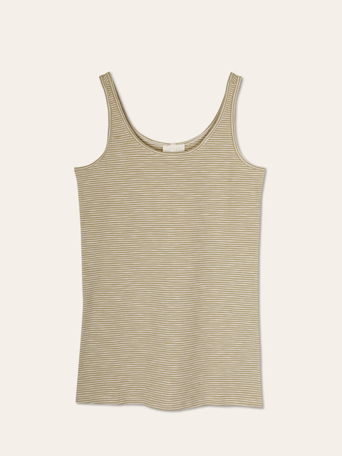 Tanktop - soft moss stripes