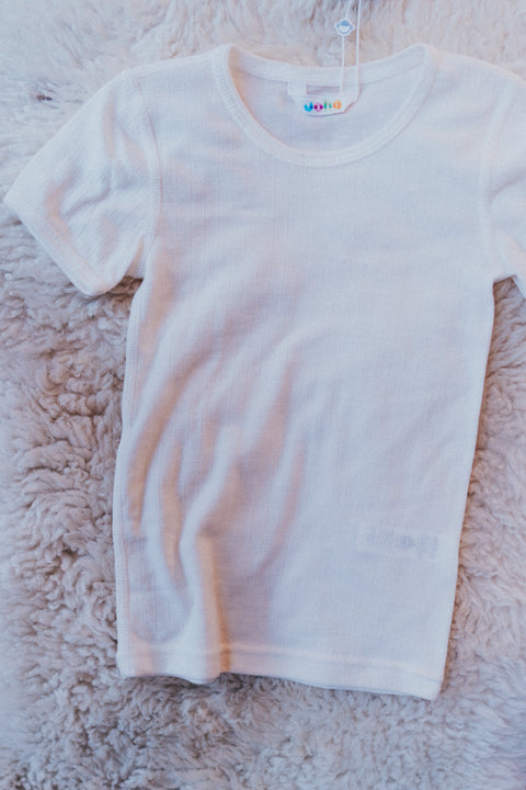 T-shirt met korte mouwen - gebroken wit (86/92)