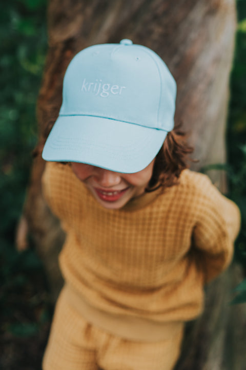 Krijger - kinderpet 'powder blue'