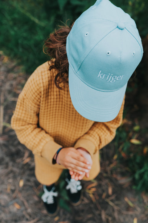 Krijger - kinderpet 'powder blue'