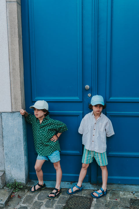 Krijger - kinderpet 'powder blue'