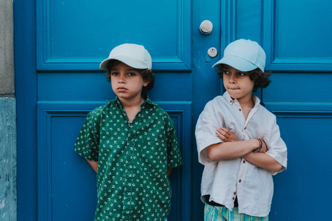 Krijger - kinderpet 'powder blue'