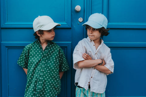 Krijger - kinderpet 'powder blue'