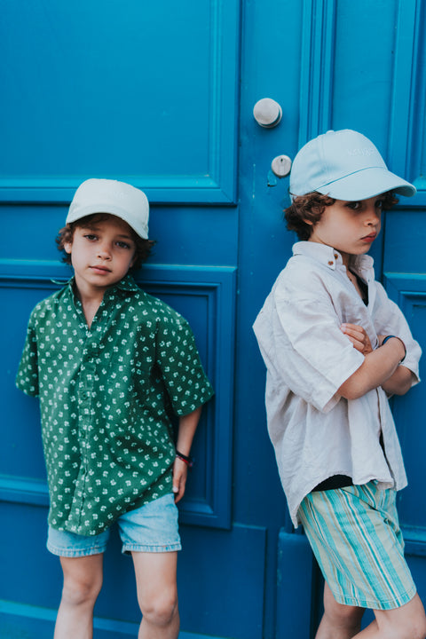 Krijger - kinderpet 'powder blue'