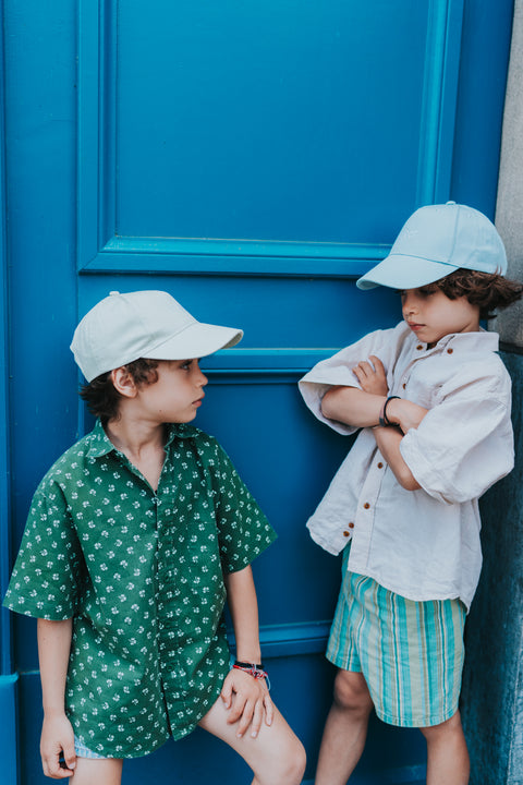Krijger - kinderpet 'powder blue'