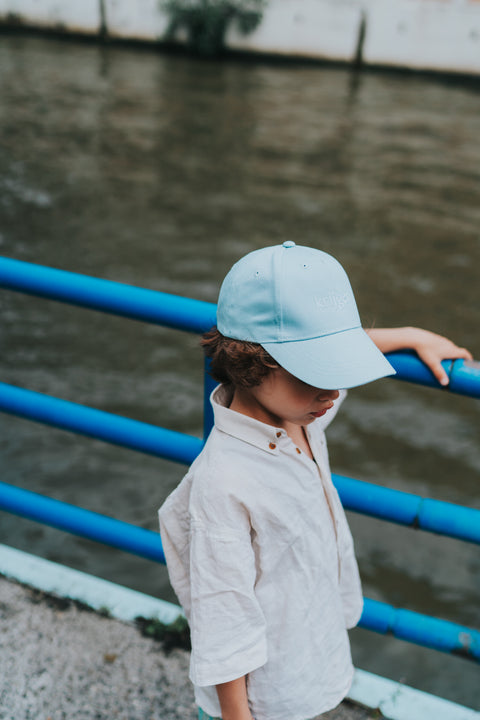 Krijger - kinderpet 'powder blue'