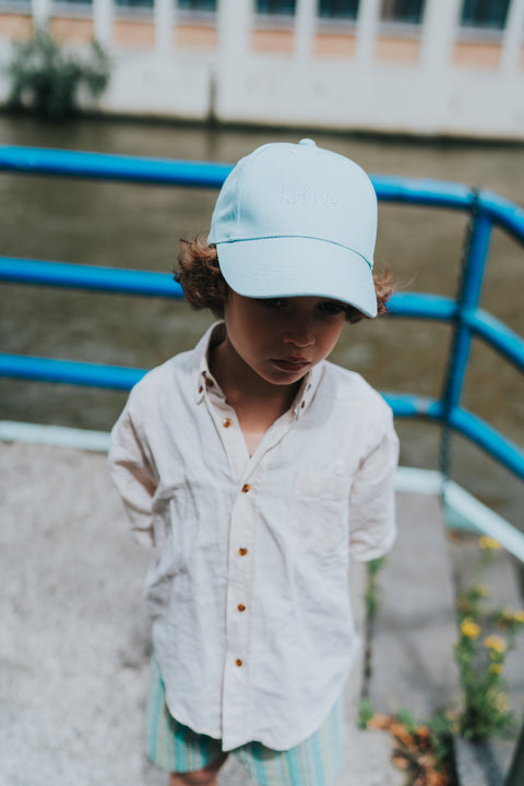 Krijger - kinderpet 'powder blue'