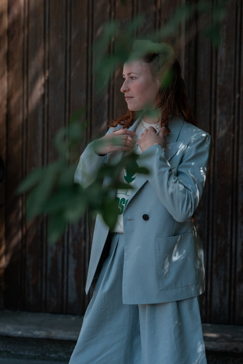 Davos misty blue blazer