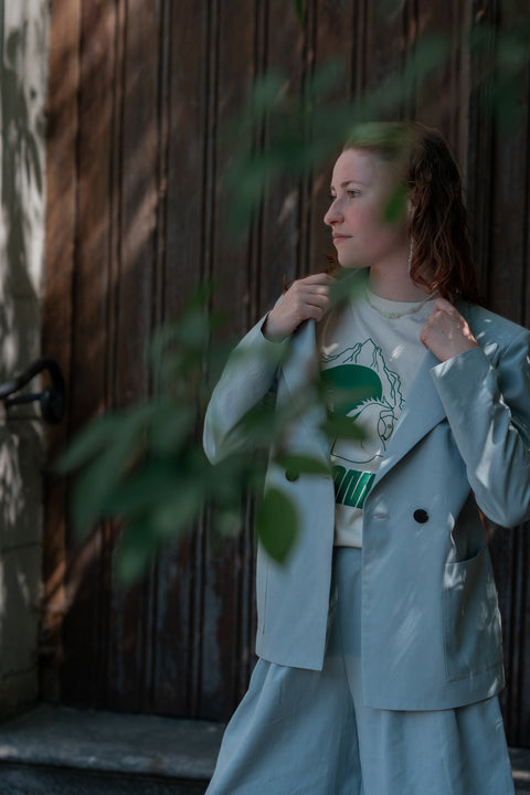 Davos misty blue blazer