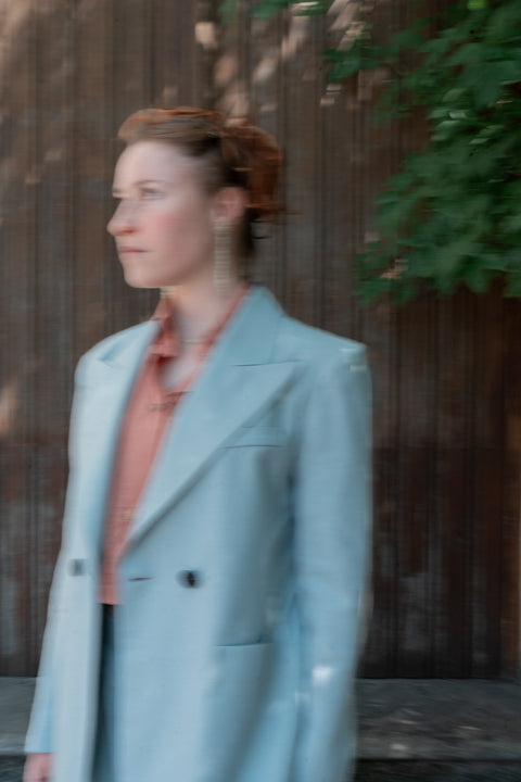 Davos misty blue blazer