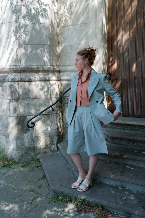 Davos misty blue blazer
