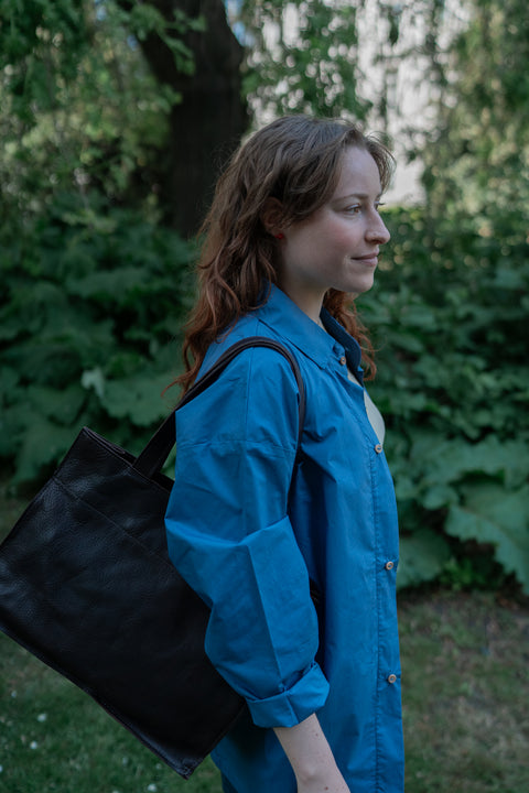 Tijdloos hemd - dasty blue