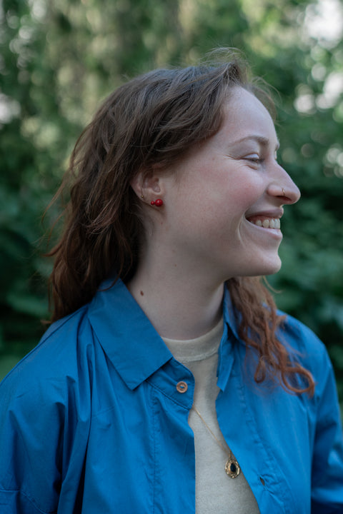 Tijdloos hemd - dasty blue