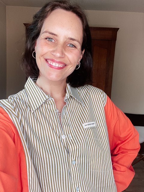 Hemd: pièce unique ( bright orange en warm groen )