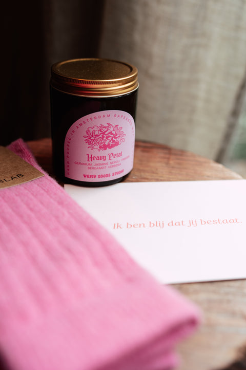 Geurkaars - heavy petal (bergamot & verbena)