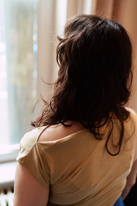 Drape top - soft olive