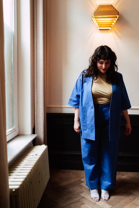 Drape top - soft olive