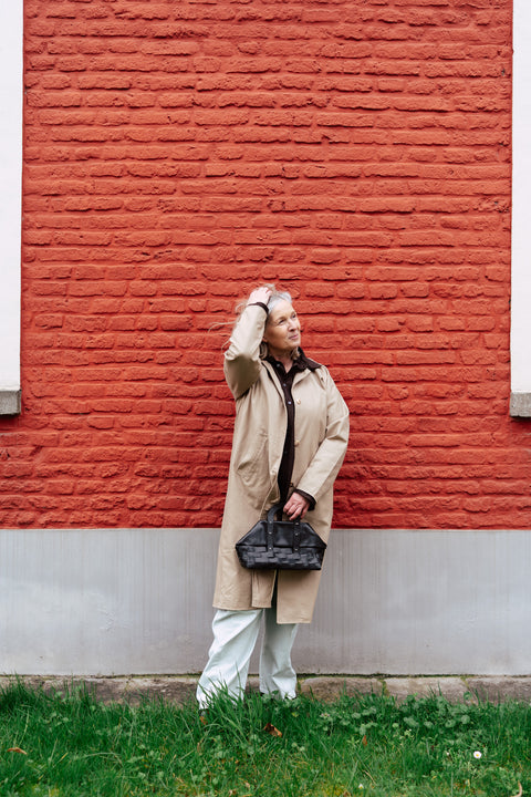 Mimbre trapecio bag - black