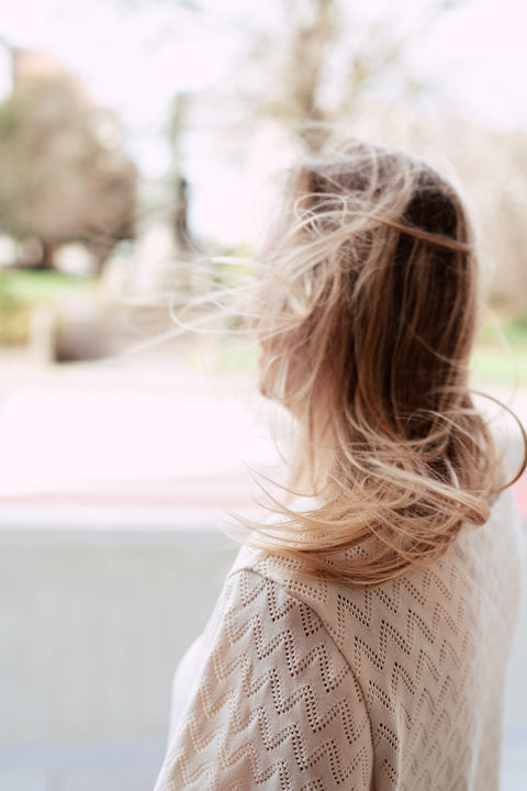 Mini crochet dress - ecru