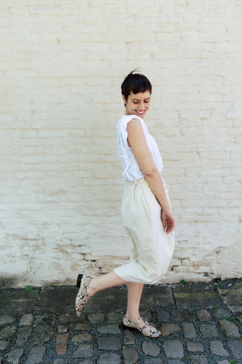 Form skirt - ecru raw