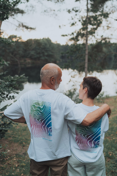 Uniseks T-shirt 'bewust naïef'
