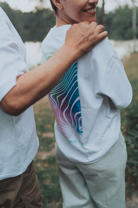Uniseks T-shirt 'bewust naïef'