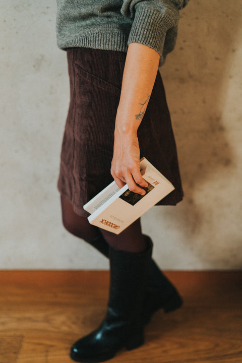 Faro skirt cord brown