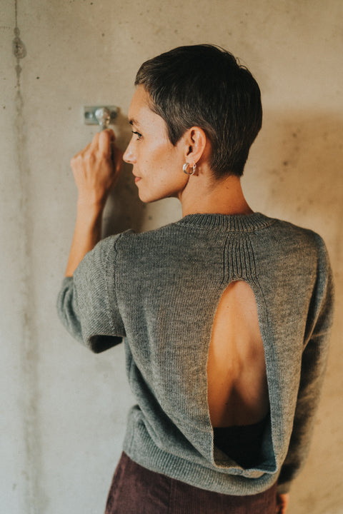 Knit 'Dido' - grey melange