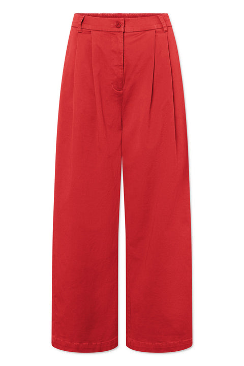 Broek 'Prudie Twill' - Bittersweet red