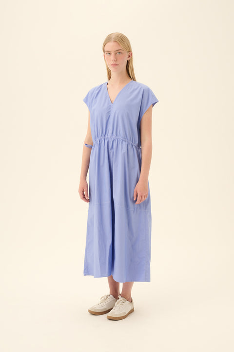 Jurk 'Dalila' GMTD poplin - blue bonnet