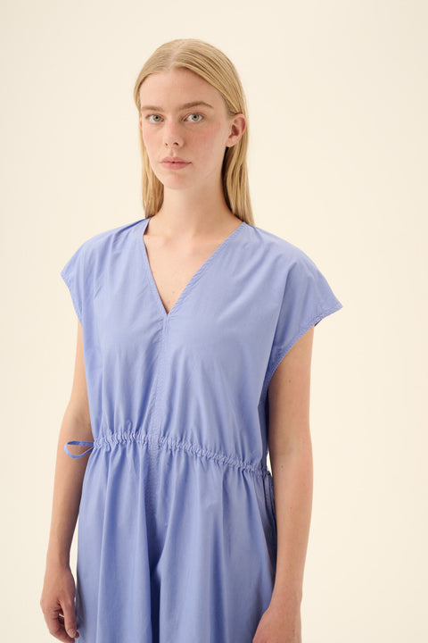 Jurk 'Dalila' GMTD poplin - blue bonnet