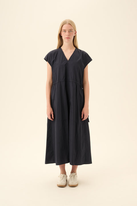 Jurk 'Dalila' GMTD poplin - dark navy