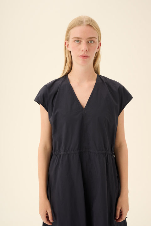 Jurk 'Dalila' GMTD poplin - dark navy