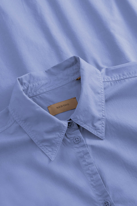Jurk 'Didi' GMTD poplin - blue bonnet