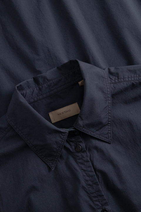 Jurk 'Didi' GMTD poplin - dark navy