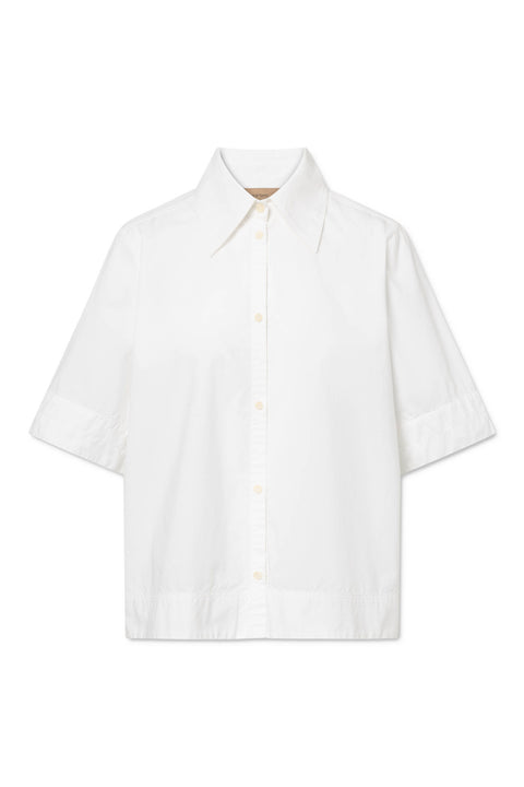 Hemdje 'Seren' GMTD poplin - white