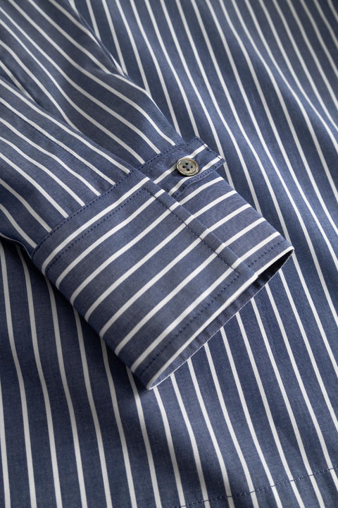 Saloma shirt stripe navy/white