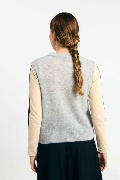 Mora vest grey - mouwloos truitje