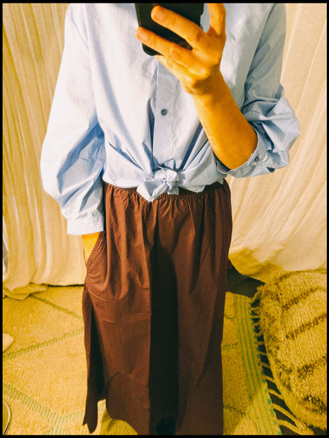 Shirt 'Sylvie' GMTD poplin - della robbia blue