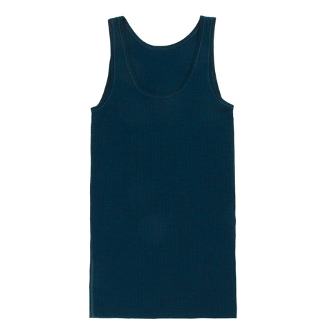 Tanktop uit wol - dark turquoise