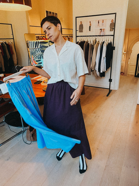 Rok 'Petula' GMTD poplin - plum purple