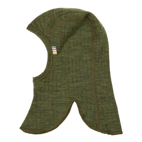Balaclava uit wol - dark olive