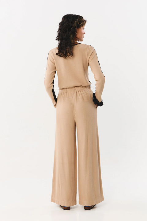 Albi top - bicolor black