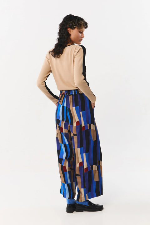 Albi top - bicolor black