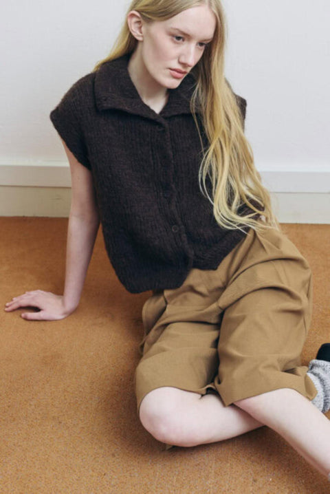 Anabel cuelo knit nuez