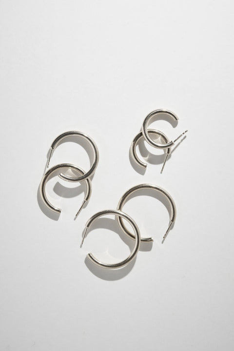 Bold Hoops n°1 (mini, zilver)