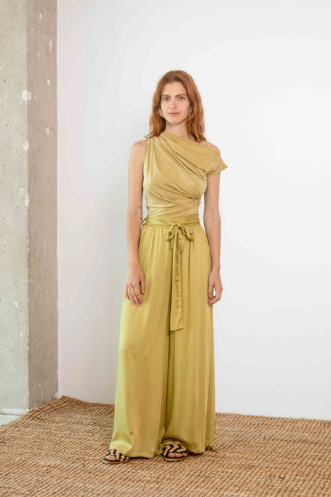 Drape top - soft olive