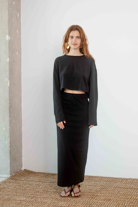 Midi skirt - black