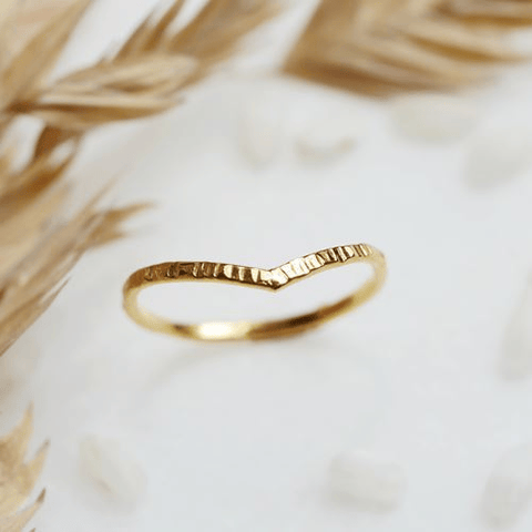 Ring Caelitus (V-vormig) (massief 18k goud)