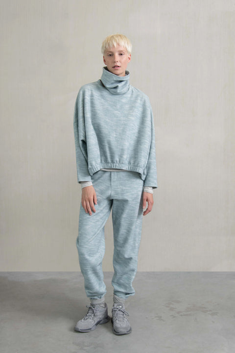Sweater CLAMOUR - Aqua